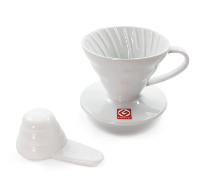 Hario V60-02 Dripper - White Ceramic – Brio Coffeeworks