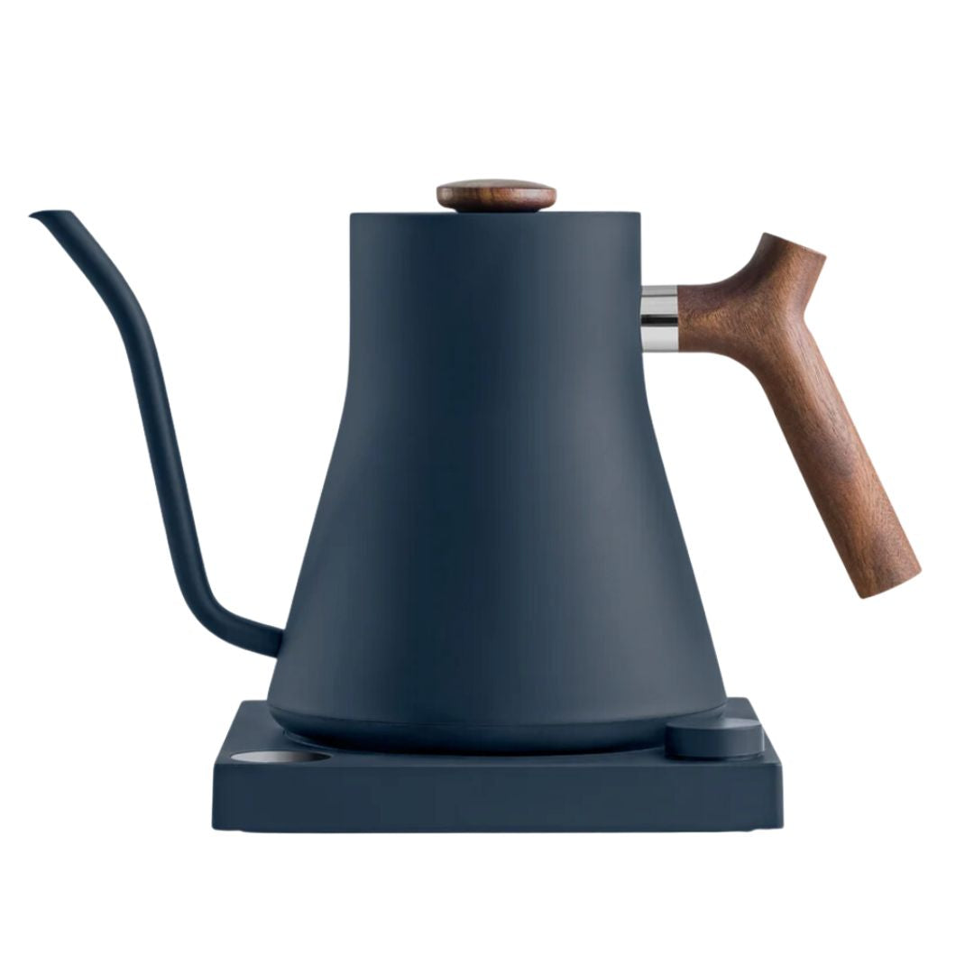 Stagg EKG Electric Pour Over Kettle - Stone Blue + Walnut