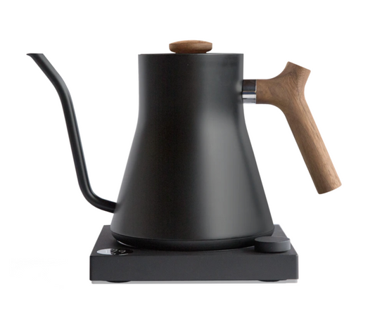 Stagg EKG Electric Pour Over Kettle - Matte Black + Walnut